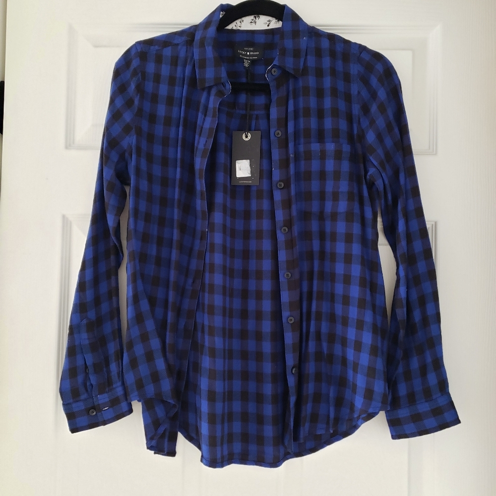 Lucky Brand Plaid Flannel Shirt